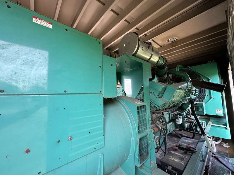 Used Cummins DFLC KTA50-G3 Diesel Generator, 723 Hrs, 1250 KW
