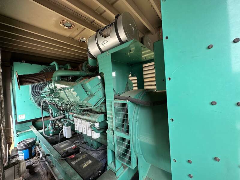 Used Cummins DFLC KTA50-G3 Diesel Generator, 723 Hrs, 1250 KW