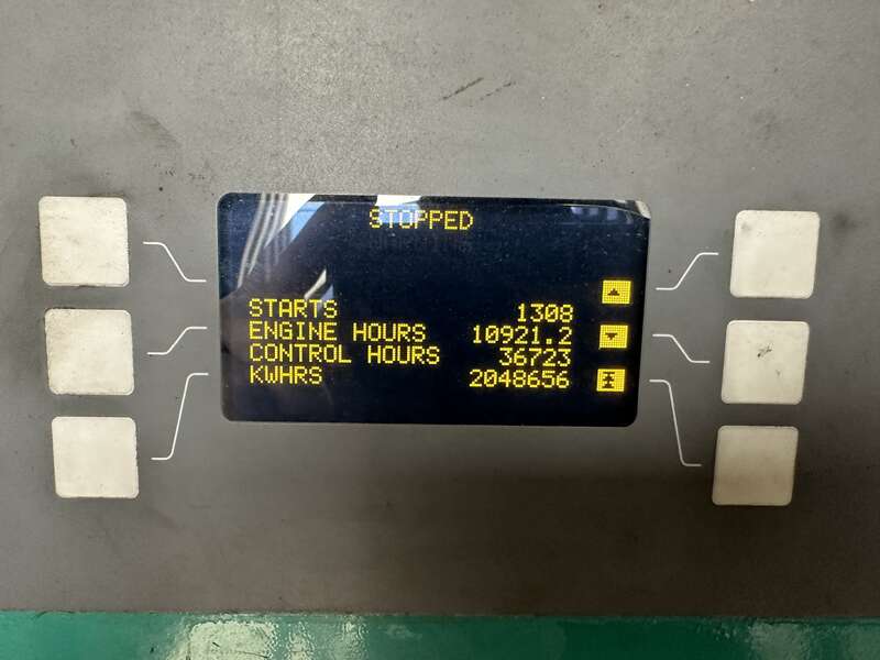 Used Cummins DQFAD Diesel Generator 10921 Hrs, EPA Tier 2, 1000 KW