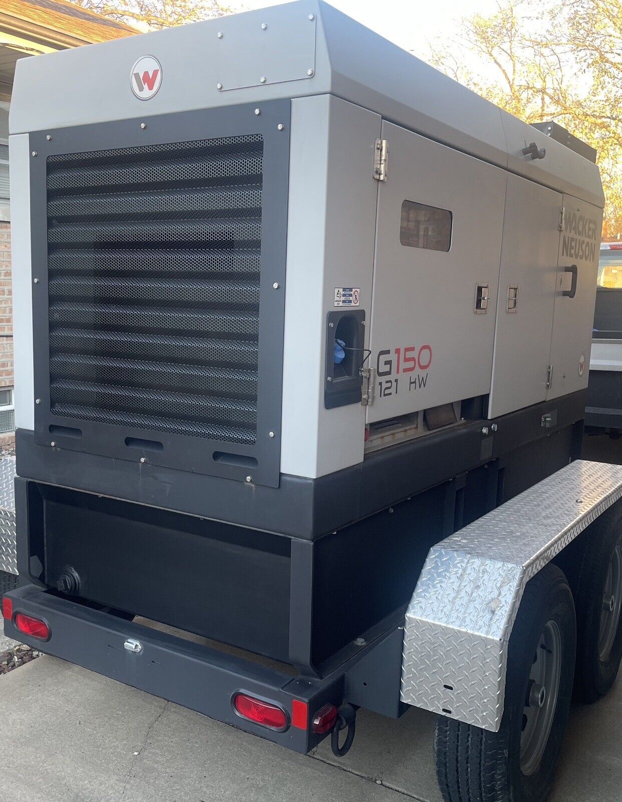 2022 Wacker Neuson G150 121 KW DEF T4F Towable Generator Item: 5100045571