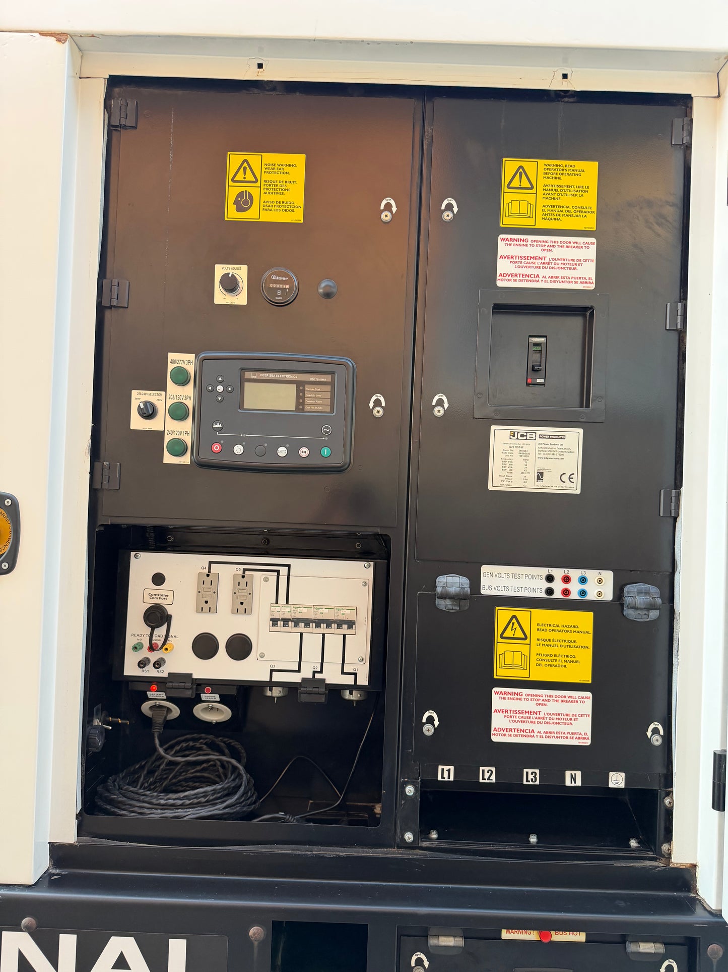 2020 JCB G70RS T4F Towable Generator