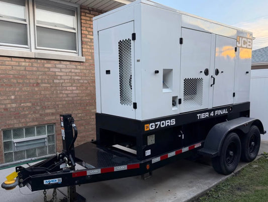 2020 JCB G70RS T4F Towable Generator