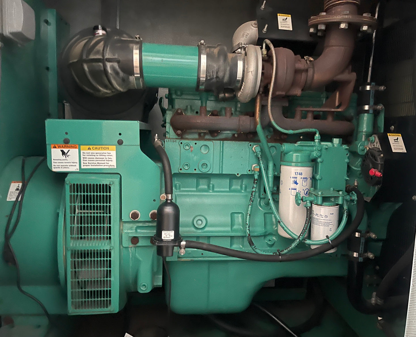 Cummins 313 KVA 250 KW Model DQDAA Portable Generator Hardin Industries Enclosure