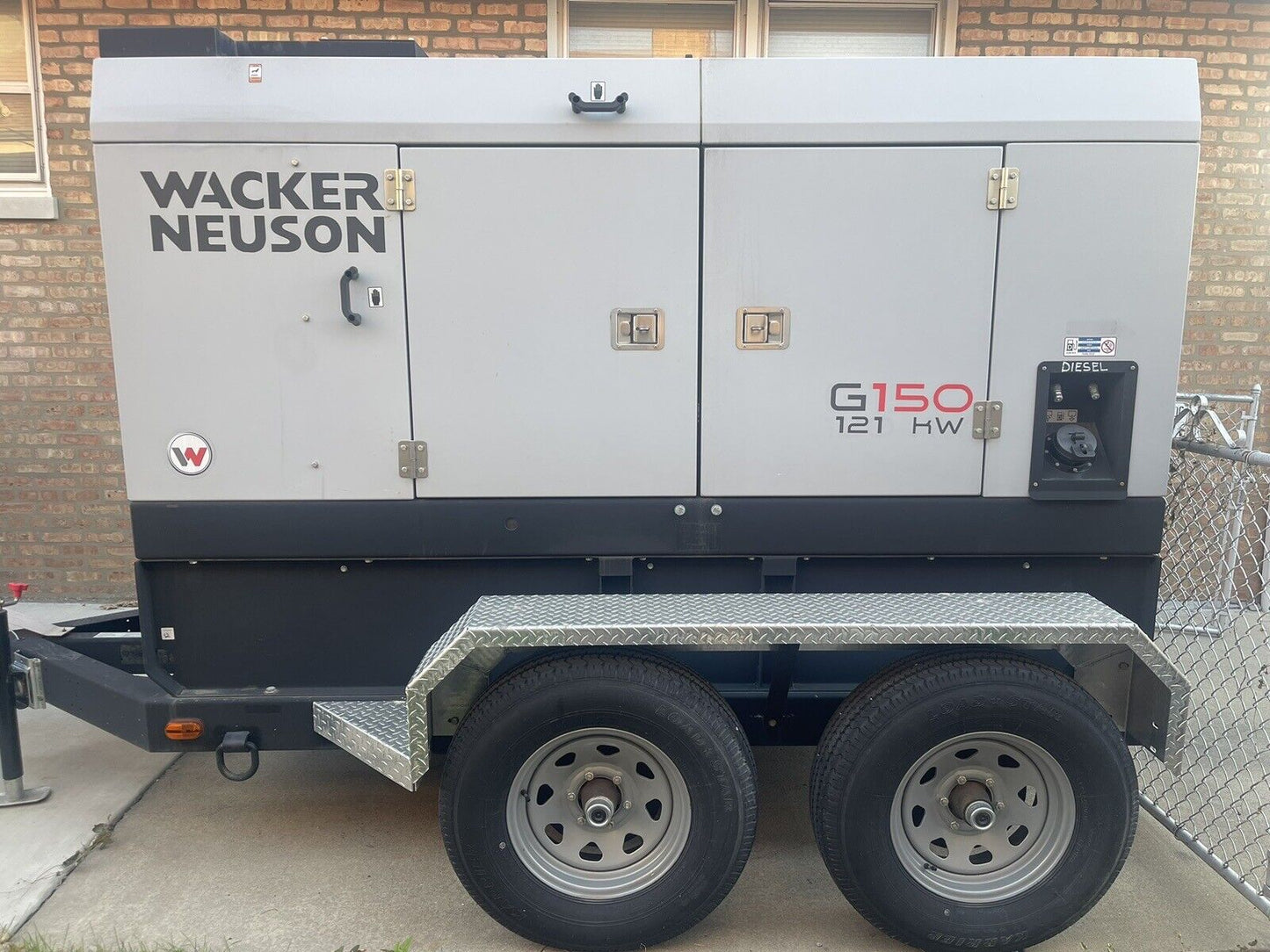 2022 Wacker Neuson G150 121 KW DEF T4F Towable Generator Item: 5100045571